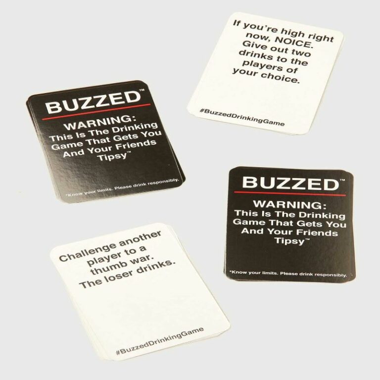 Buzzed Drinking Game White Boards Direct